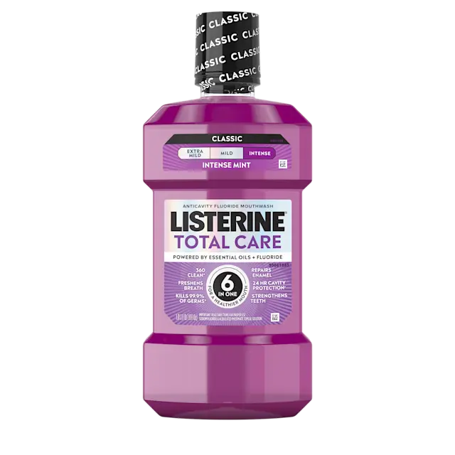 Total Care Anticavity Fluoride Mouthwash -  Intense Mint by LISTERINE - Non-toxic, STOP rated product free from harmful chemicals