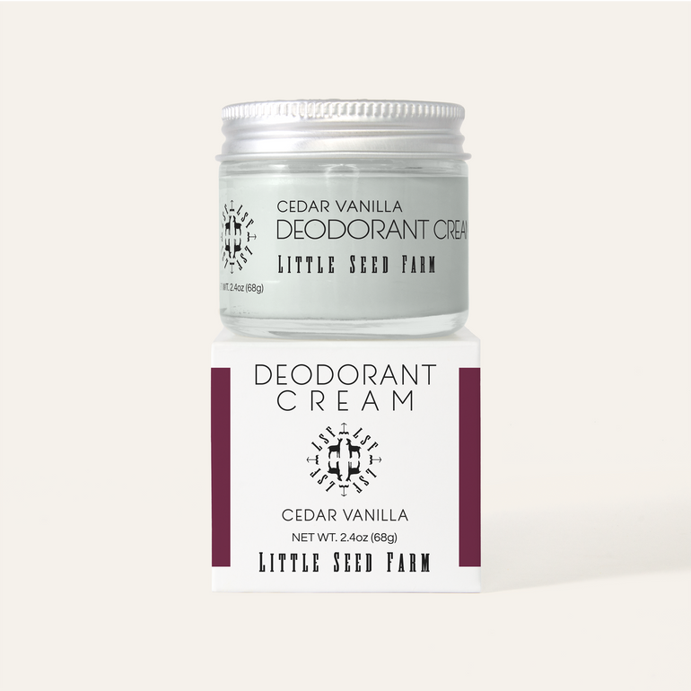Deodorant Creams - Cedar Vanilla by Little Seed Farm - Non-toxic, SLOW rated product free from harmful chemicals