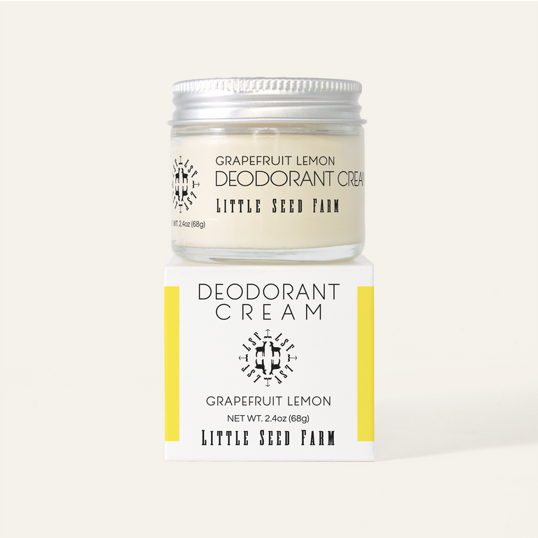 Deodorant Creams - Grapefruit Lemon by Little Seed Farm - Non-toxic Deodorants product rated SLOW by Million Marker, free from BPA, phthalates, and parabens