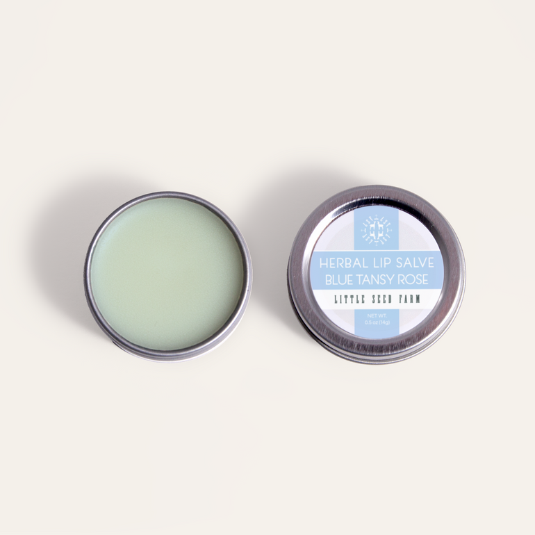 Lip Salve - Blue Tansy Rose by Little Seed Farm - Non-toxic, SLOW rated product free from harmful chemicals