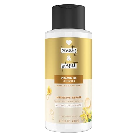 Conditioner - Vitamin B3 Coconut Oil & Ylang Ylang by Love Beauty and Planet - Non-toxic, STOP rated product free from harmful chemicals