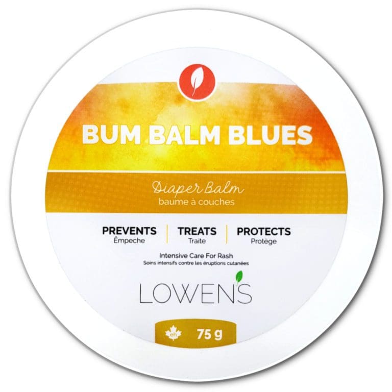 Bum Balm Blues – Diaper Balm by Lowen's - Non-toxic, GO rated product free from harmful chemicals