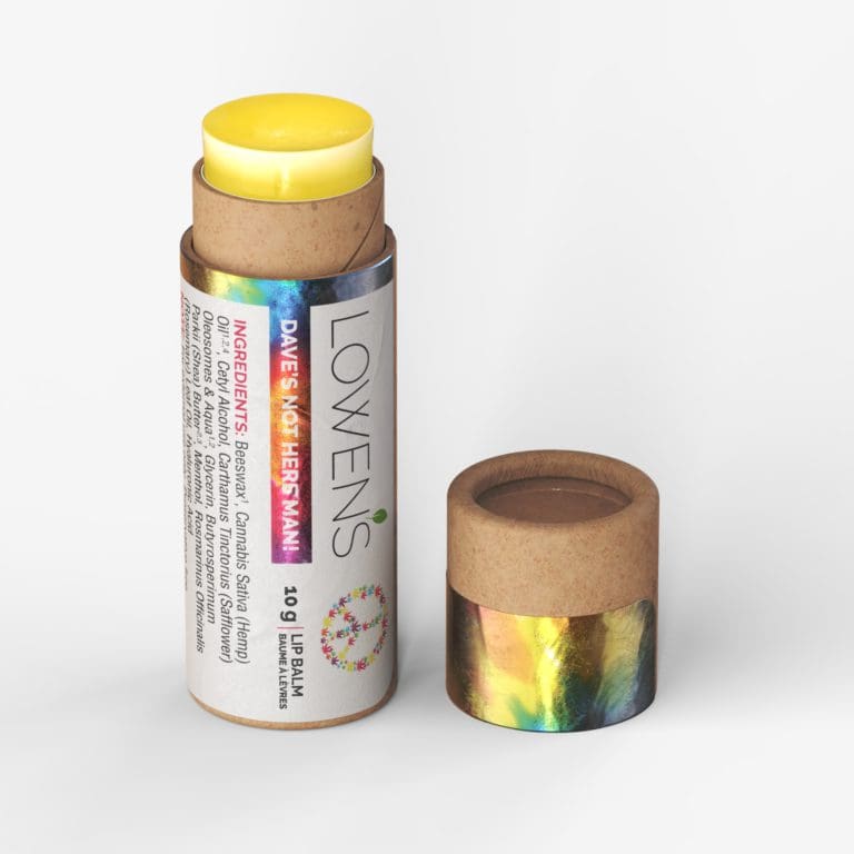 Lowen's Dave’s Not Here Man! Unflavored Hemp Seed Oil Lip Balm