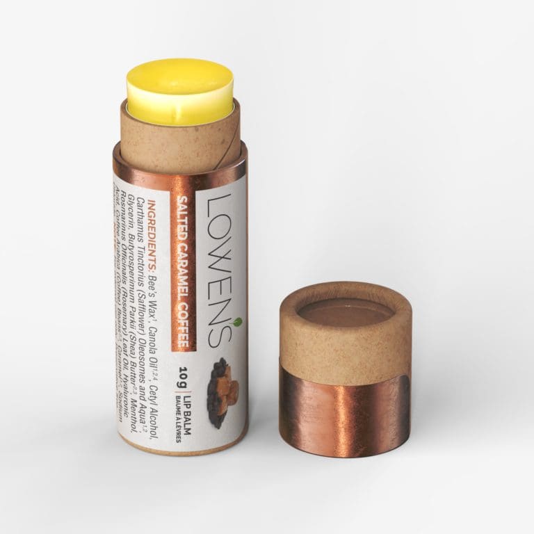 Lowen's Salted Caramel Coffee Bean Lip Balm