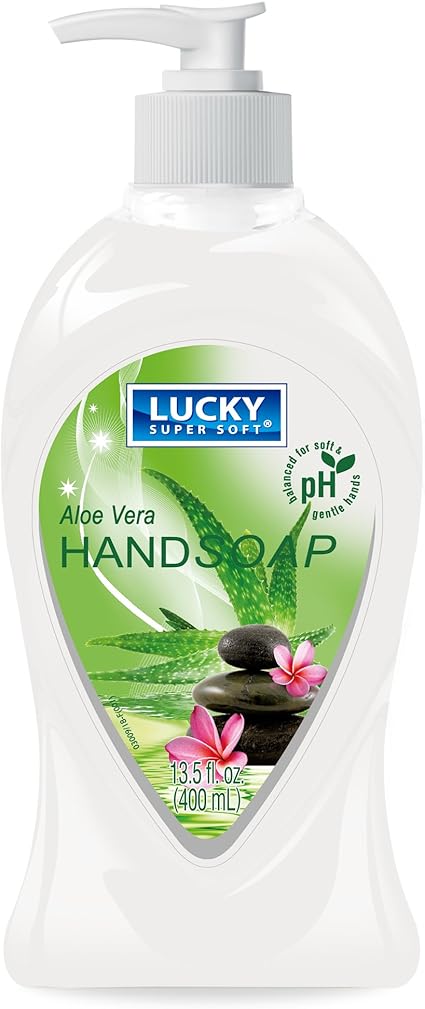 Hand Soap – Aloe Vera by LUCKY SUPER SOFT - Non-toxic, STOP rated product free from harmful chemicals
