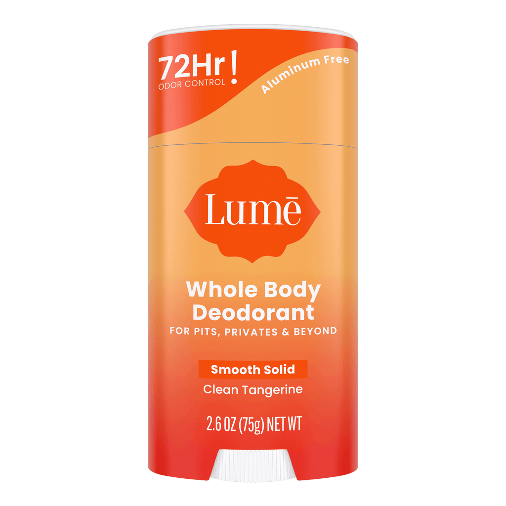 Smooth Solid Deodorant – Clean Tangerine by Lumē - Non-toxic, SLOW rated product free from harmful chemicals