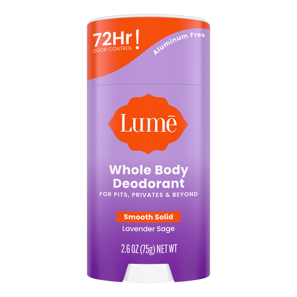 Smooth Solid Deodorant – Lavender Sage by Lumē - Non-toxic, STOP rated product free from harmful chemicals