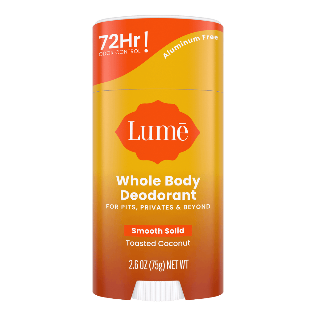 Smooth Solid Deodorant – Toasted Coconut by Lumē - Non-toxic, STOP rated product free from harmful chemicals