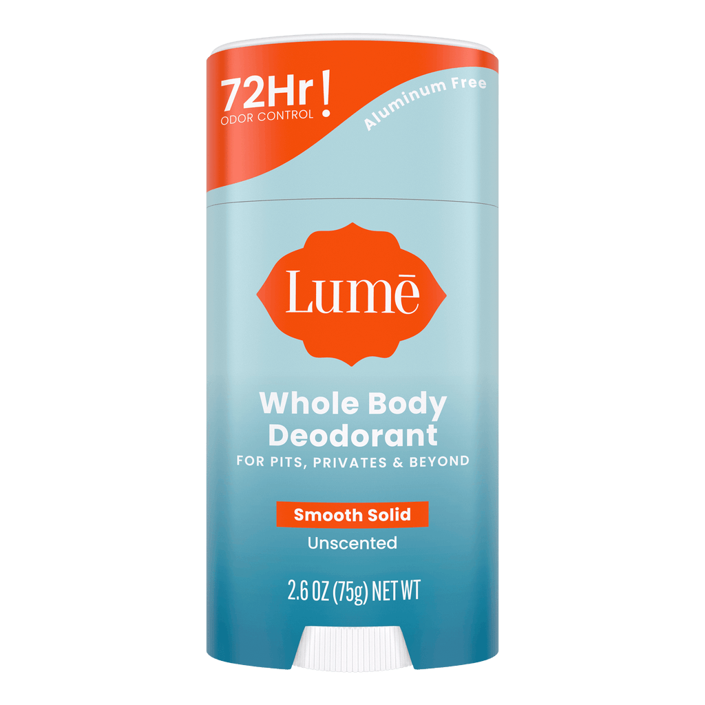 Smooth Solid Deodorant – Unscented by Lumē - Non-toxic, SLOW rated product free from harmful chemicals