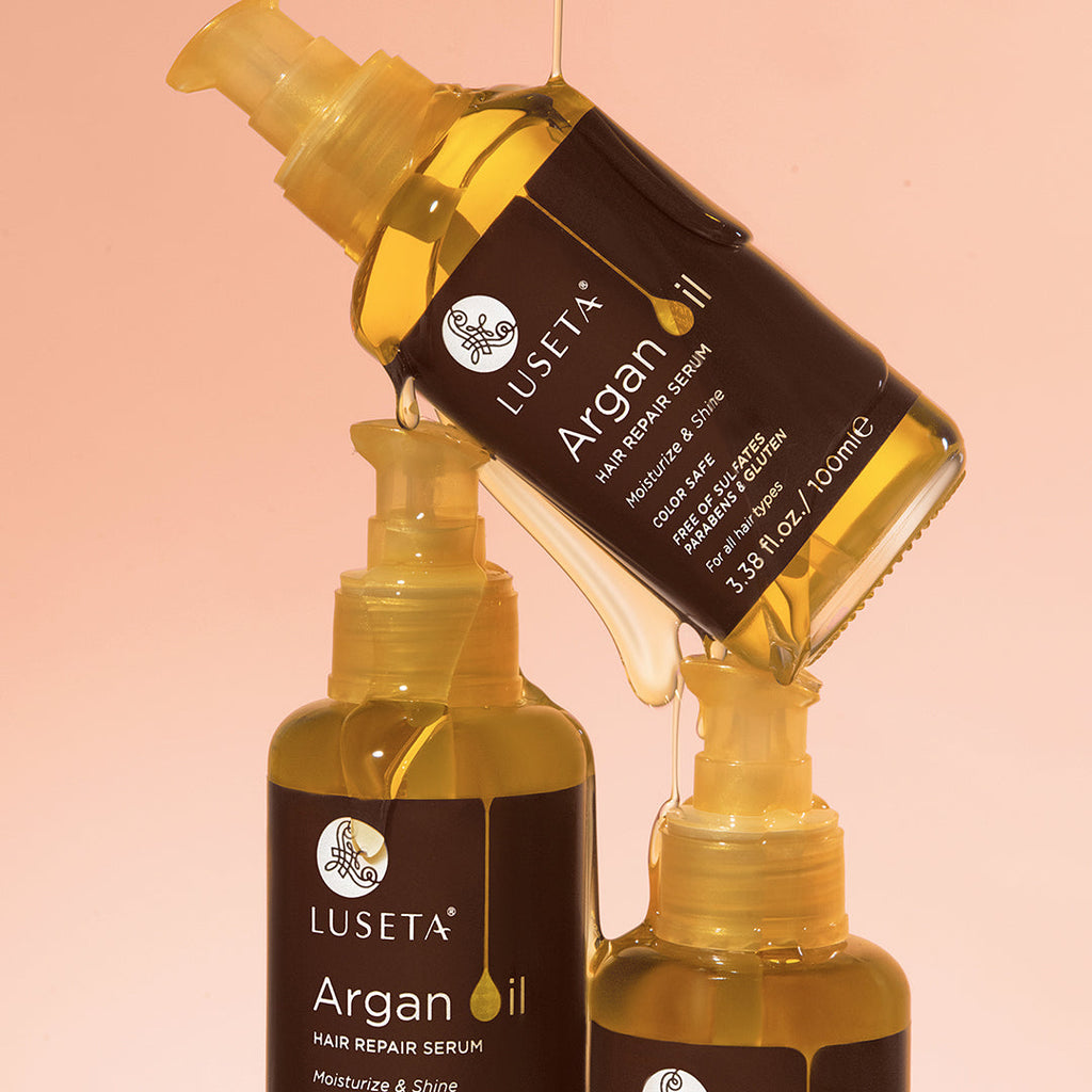 Argan Oil Hair Repair Serum by LUSETA - Non-toxic, STOP rated product free from harmful chemicals