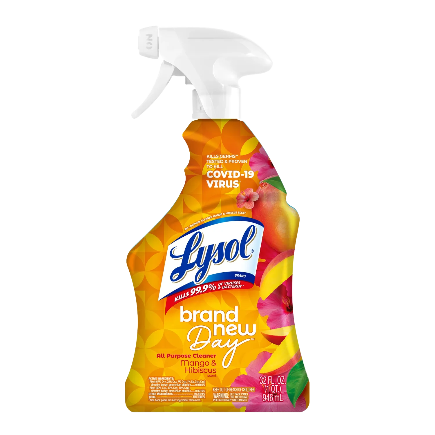 All-Purpose Cleaner - Brand New Day Mango & Hibiscus by Lysol - Non-toxic Household Cleaning Products product rated STOP by Million Marker, free from BPA, phthalates, and parabens