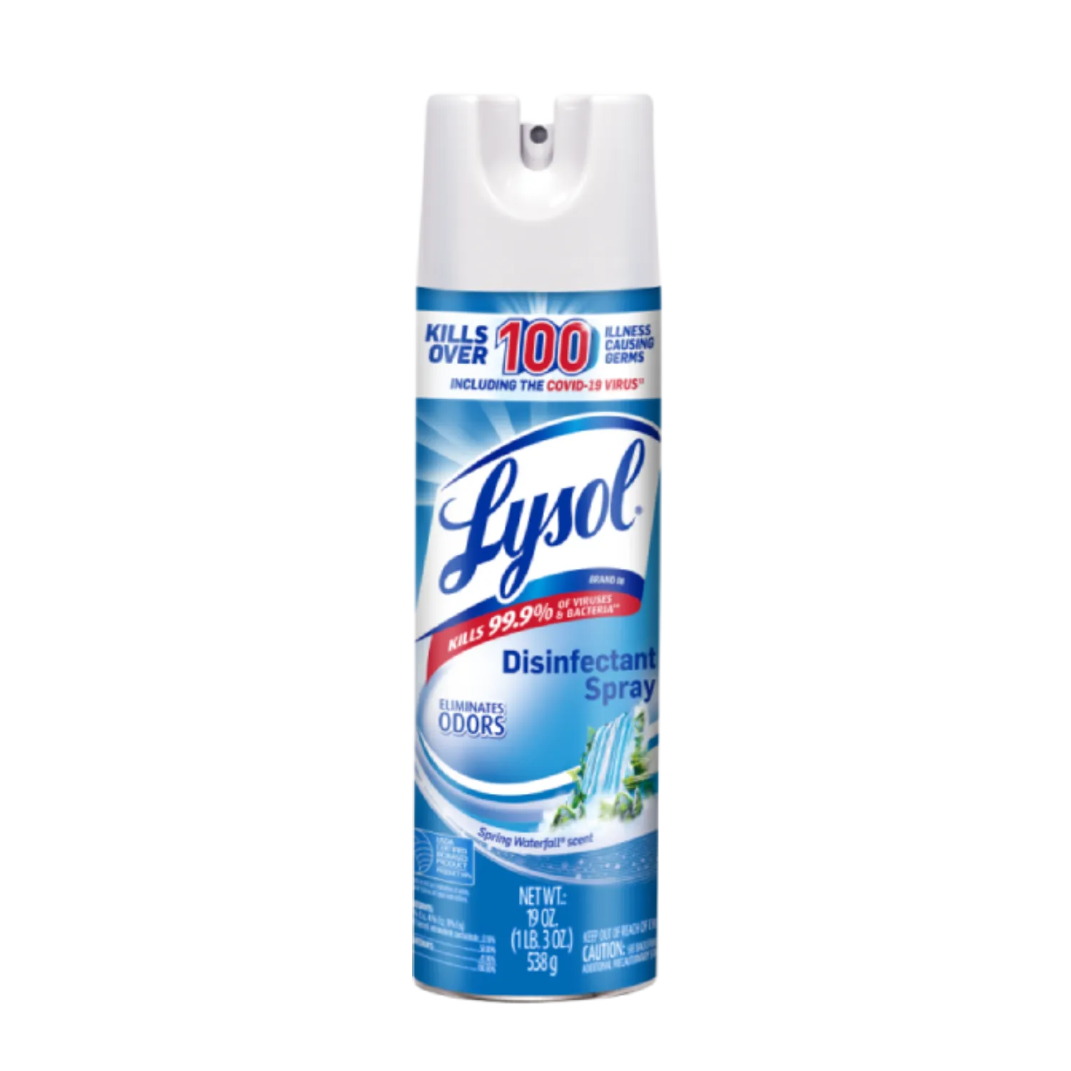 Disinfectant Spray - Spring Waterfall by Lysol - Non-toxic, STOP rated product free from harmful chemicals