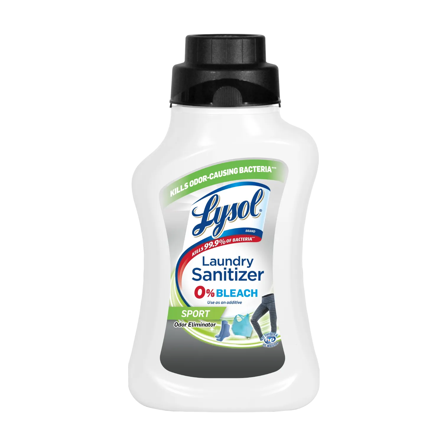 Laundry Sanitizer Sport by Lysol - Non-toxic Laundry product rated STOP by Million Marker, free from BPA, phthalates, and parabens