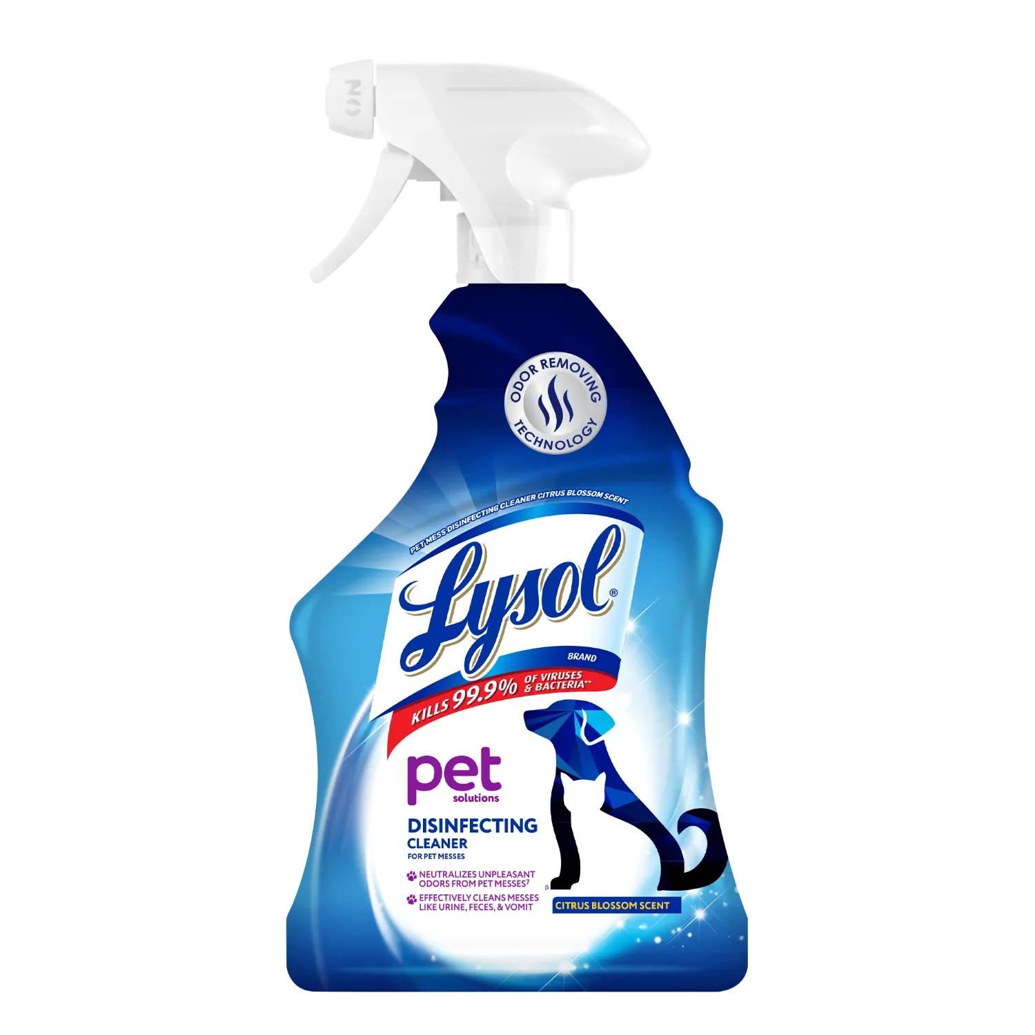Multi-Purpose Cleaner - Trigger Pet Solutions Citrus Scent by Lysol - Non-toxic Household Cleaning Products product rated STOP by Million Marker, free from BPA, phthalates, and parabens
