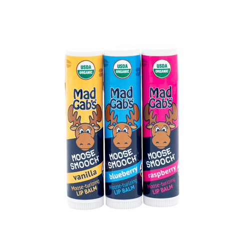 Moose Smooch Lip Balm - Raspberry by MAD GAB'S - Non-toxic Lip Balms product rated SLOW by Million Marker, free from BPA, phthalates, and parabens