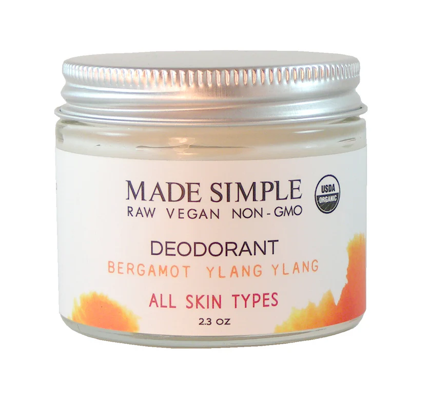 Bergamot Ylang Ylang Deodorant by Made Simple - Non-toxic, SLOW rated product free from harmful chemicals