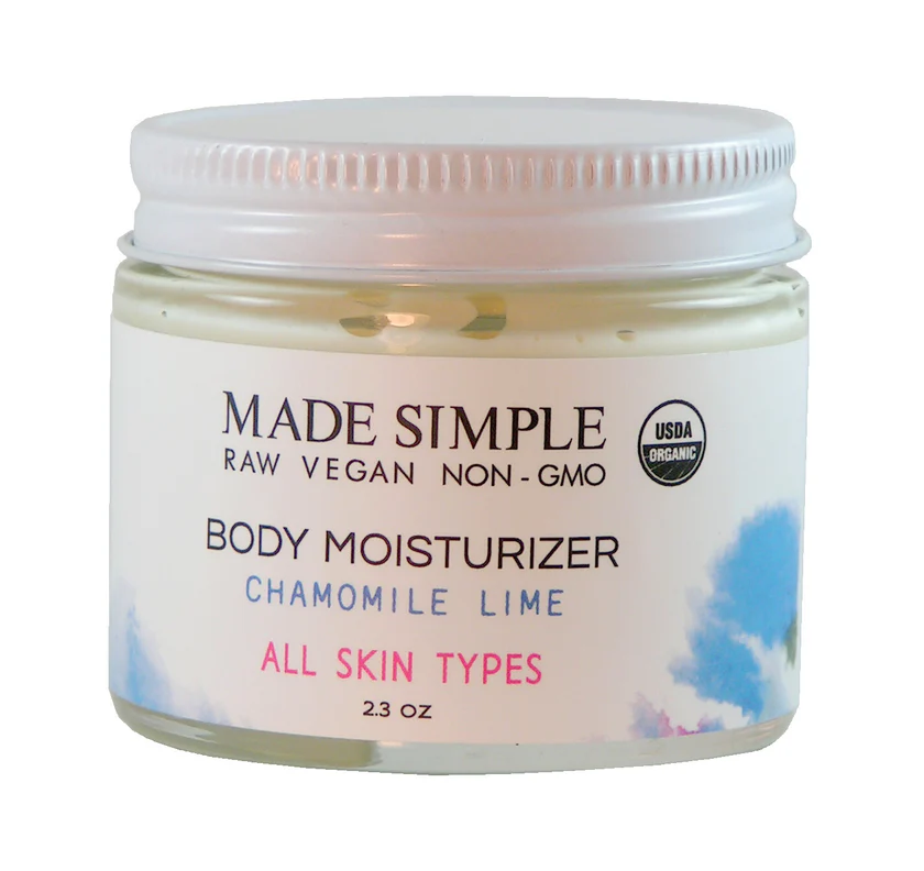 Chamomile Lime Body Moisturizer by Made Simple - Non-toxic, SLOW rated product free from harmful chemicals