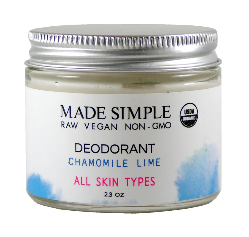 Chamomile Lime Deodorant by Made Simple - Non-toxic Deodorants product rated SLOW by Million Marker, free from BPA, phthalates, and parabens