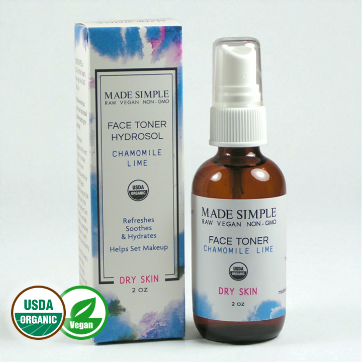 Chamomile Lime Face Toner by Made Simple - Non-toxic, SLOW rated product free from harmful chemicals