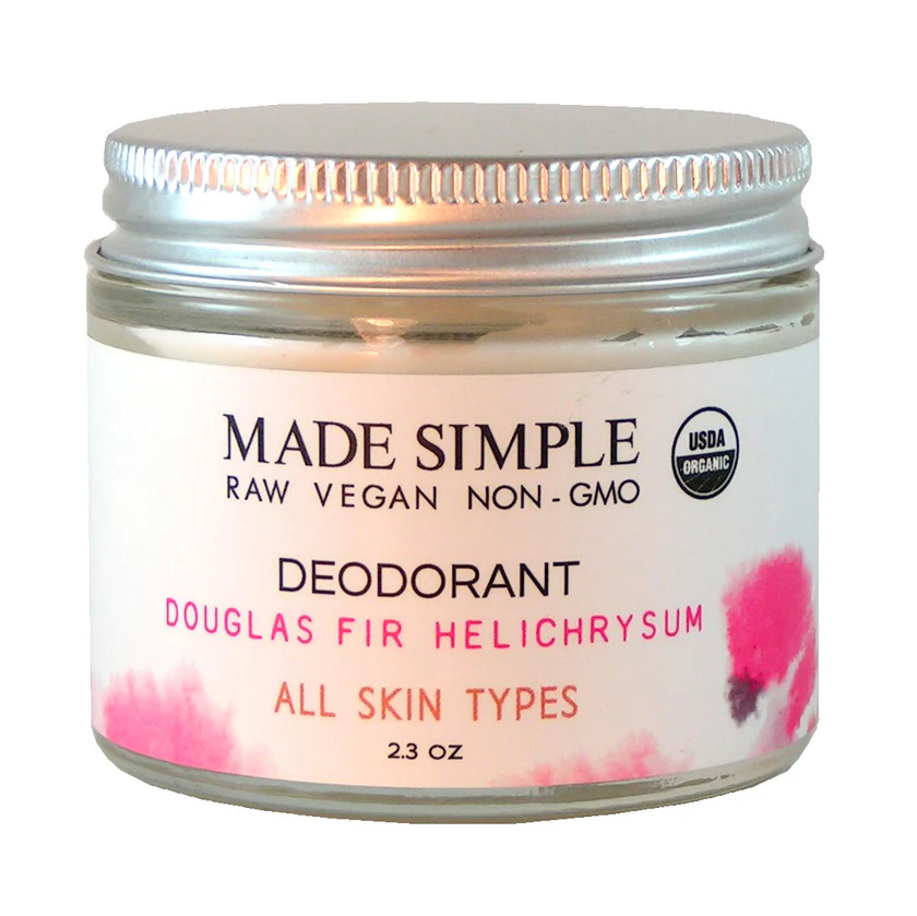 Douglas Fir Helichrysum Deodorant by Made Simple - Non-toxic, SLOW rated product free from harmful chemicals