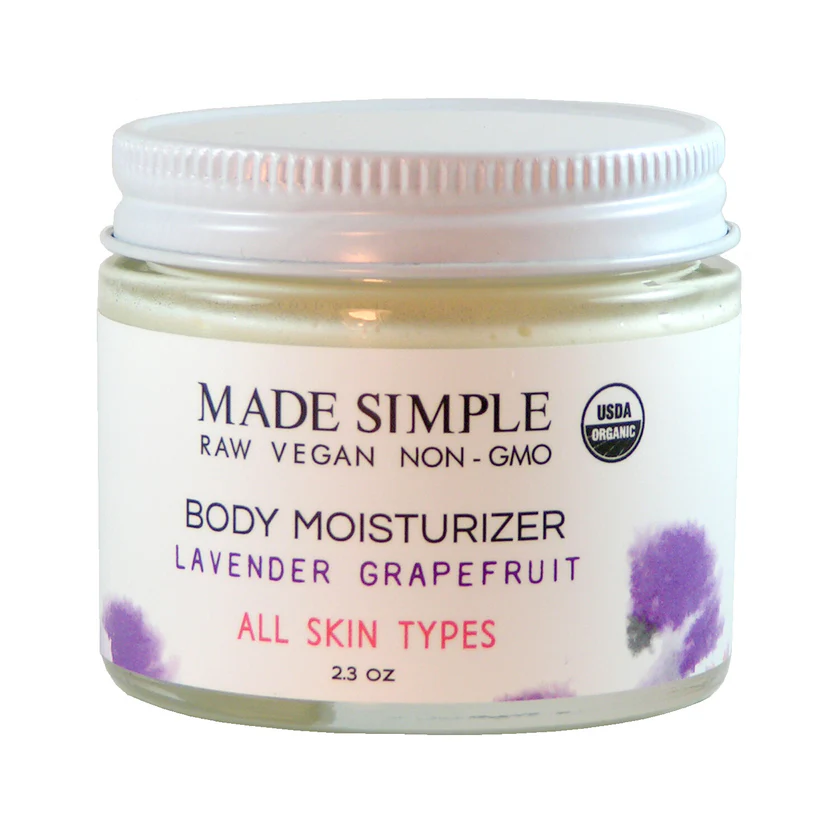 Lavender Grapefruit Body Moisturizer by Made Simple - Non-toxic, SLOW rated product free from harmful chemicals