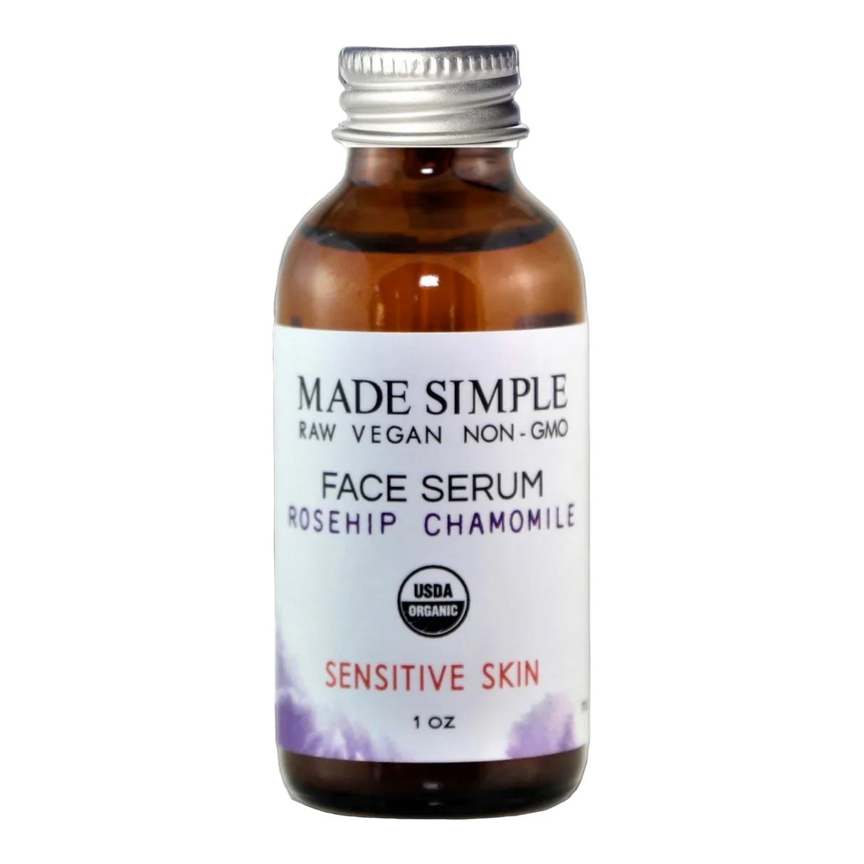 Rosehip Chamomile Face Serum Sensitive Skin by Made Simple - Non-toxic, SLOW rated product free from harmful chemicals