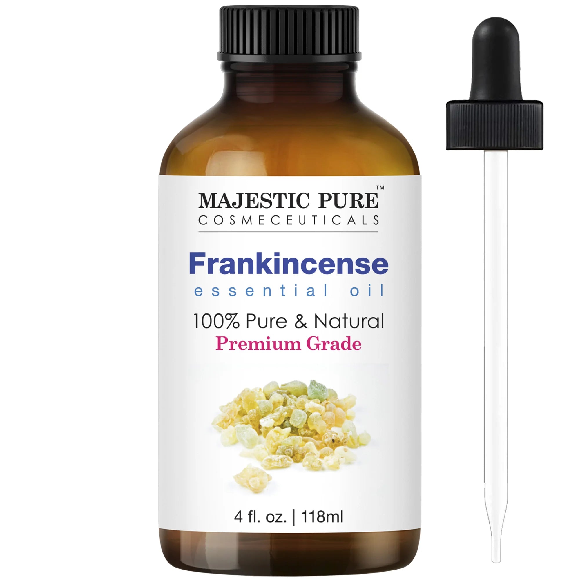 Frankincense Essential Oil - Premium Grade by MAJESTIC PURE COSMECEUTICALS - Non-toxic, SLOW rated product free from harmful chemicals
