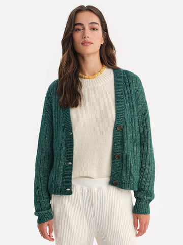 Luxe Alpaca Ribbed Cardigan by MATE The Label - Non-toxic Clothes product rated GO by Million Marker, free from BPA, phthalates, and parabens