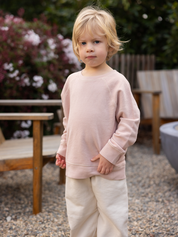 Mini Organic Lightweight Terry Raglan Sweatshirt by MATE The Label - Non-toxic, GO rated product free from harmful chemicals