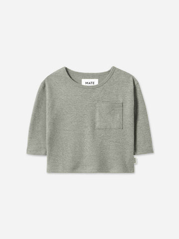 Mini Regenerative Hemp 3/4 Sleeve Tee by MATE The Label - Non-toxic, GO rated product free from harmful chemicals