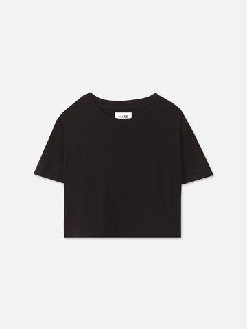 Organic Cotton Relaxed Crop Tee by MATE The Label - Non-toxic Clothing product rated GO by Million Marker, free from BPA, phthalates, and parabens