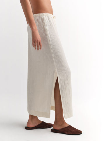 Organic Gauze Midi Skirt by MATE The Label - Non-toxic Clothing product rated GO by Million Marker, free from BPA, phthalates, and parabens