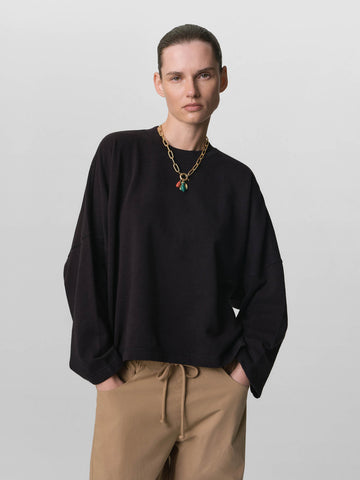 Organic Lightweight Terry Oversized Sweatshirt by MATE The Label - Non-toxic Clothing product rated GO by Million Marker, free from BPA, phthalates, and parabens