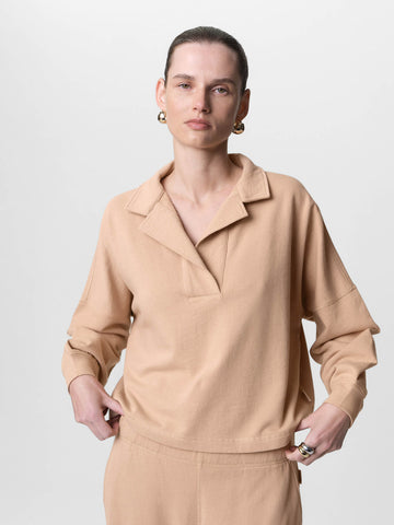 Organic Lightweight Terry Polo by MATE The Label - Non-toxic Clothing product rated GO by Million Marker, free from BPA, phthalates, and parabens