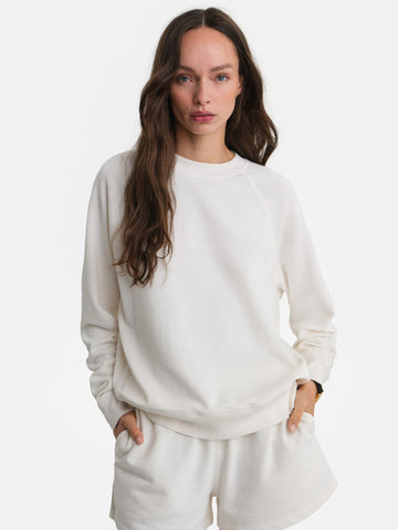 Organic Lightweight Terry Raglan Sweatshirt by MATE The Label - Non-toxic Clothing product rated GO by Million Marker, free from BPA, phthalates, and parabens