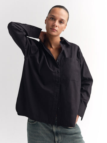 Organic Poplin Long Sleeve Button Down by MATE The Label - Non-toxic Clothing product rated GO by Million Marker, free from BPA, phthalates, and parabens