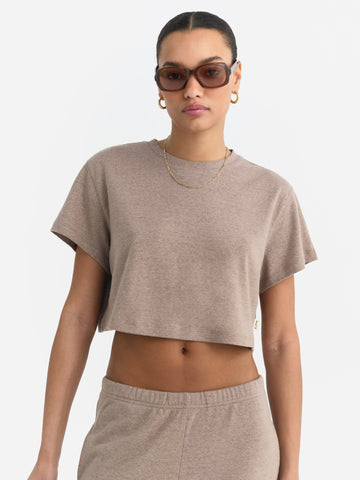 Regenerative Hemp Relaxed Crop Tee by MATE The Label - Non-toxic Clothing product rated GO by Million Marker, free from BPA, phthalates, and parabens