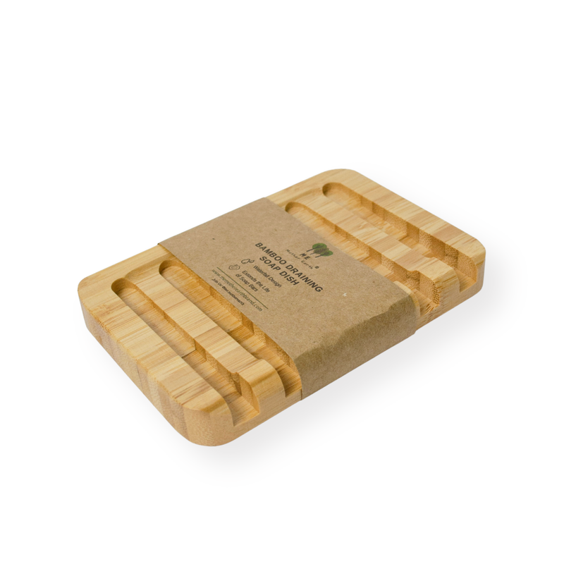 Bamboo Draining Soap Dish by Me Mother Earth - Non-toxic, GO rated product free from harmful chemicals