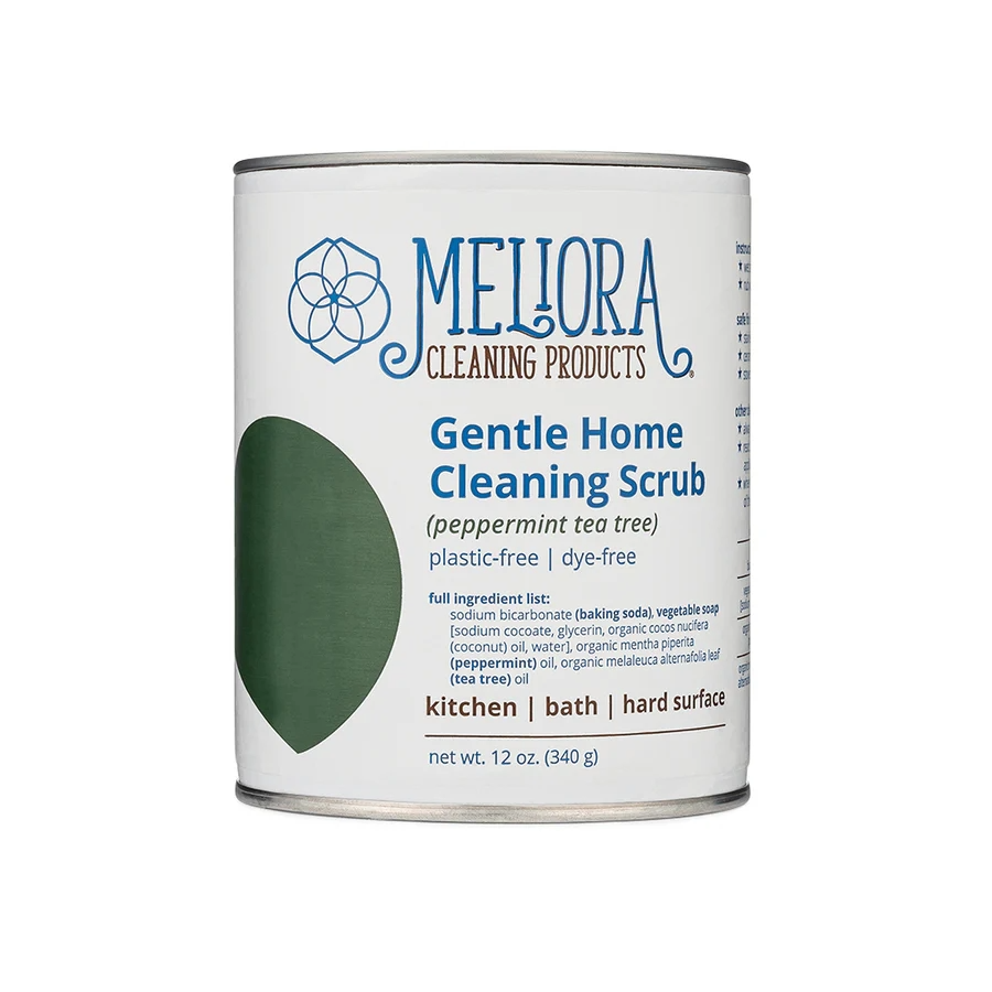 Meliora Gentle Home Cleaning Scrub Powder, Peppermint Tea Tree
