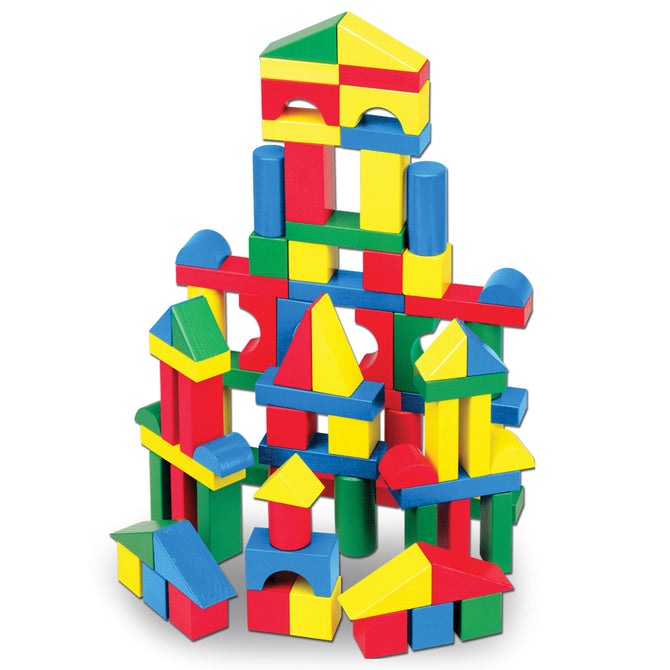 100-Piece Wood Blocks Set by Melissa & Doug - Non-toxic Toys product rated SLOW by Million Marker, free from BPA, phthalates, and parabens