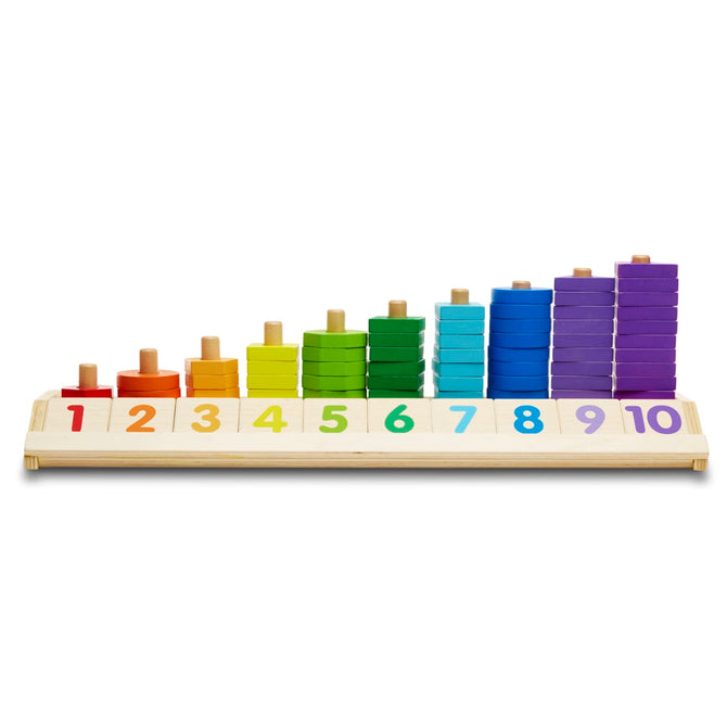 Counting Shape Stacker by Melissa & Doug - Non-toxic Toys product rated SLOW by Million Marker, free from BPA, phthalates, and parabens
