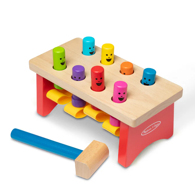 Deluxe Pounding Bench by Melissa & Doug - Non-toxic, SLOW rated product free from harmful chemicals