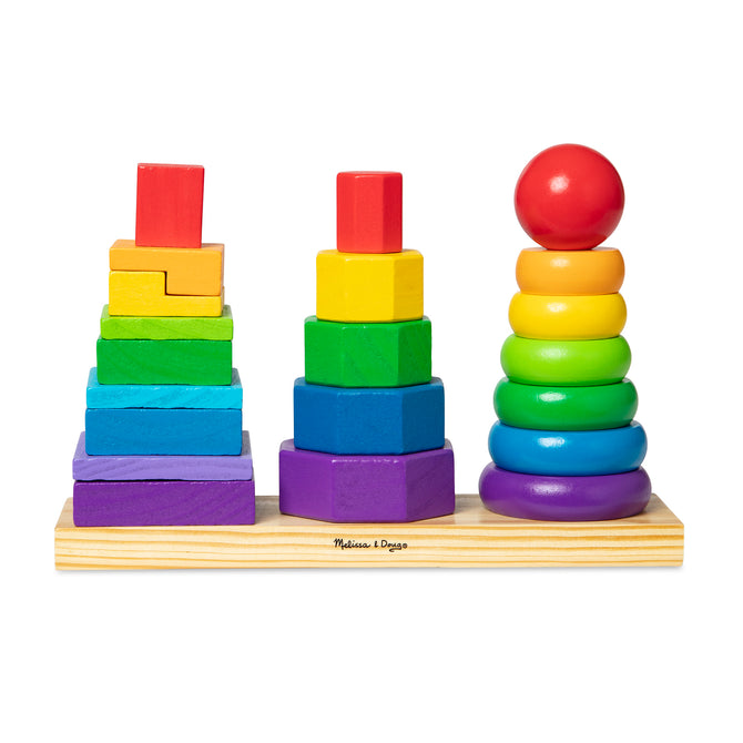 Geometric Stacker by Melissa & Doug - Non-toxic Toys product rated SLOW by Million Marker, free from BPA, phthalates, and parabens