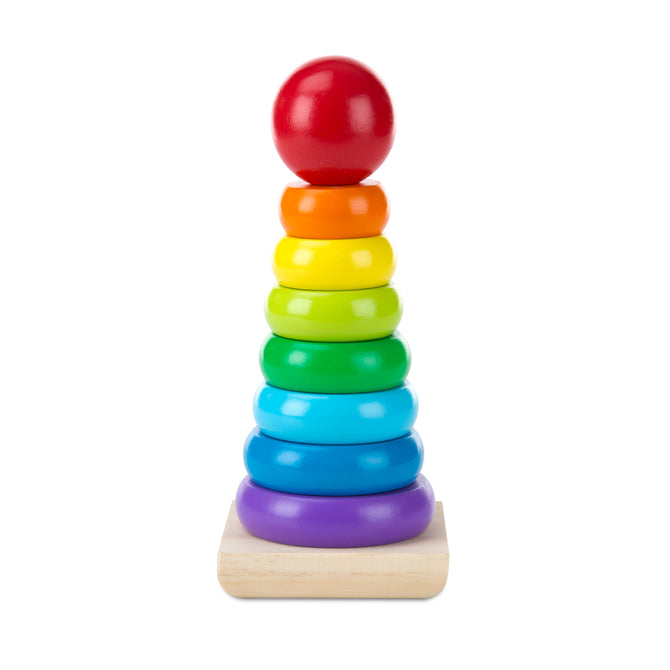 Rainbow Stacker by Melissa & Doug - Non-toxic, SLOW rated product free from harmful chemicals