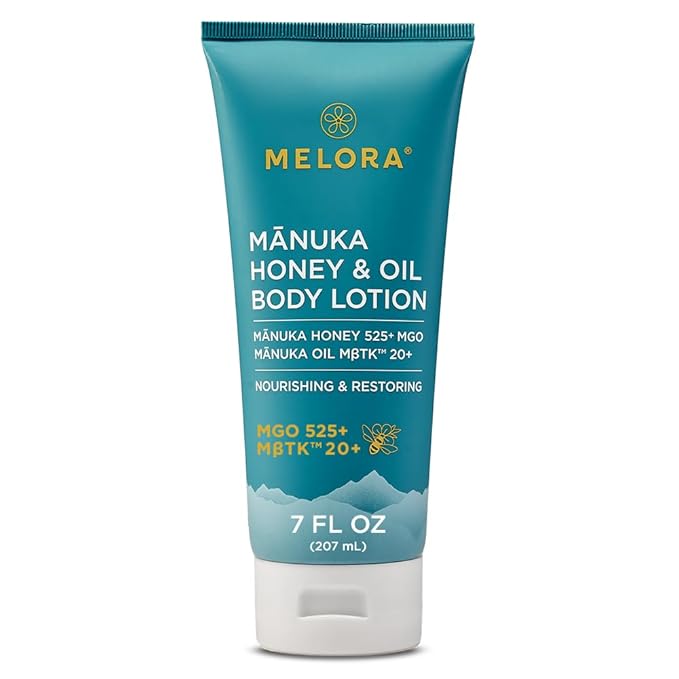 Manuka Honey & Oil Body Lotion by MELORA - Non-toxic, SLOW rated product free from harmful chemicals
