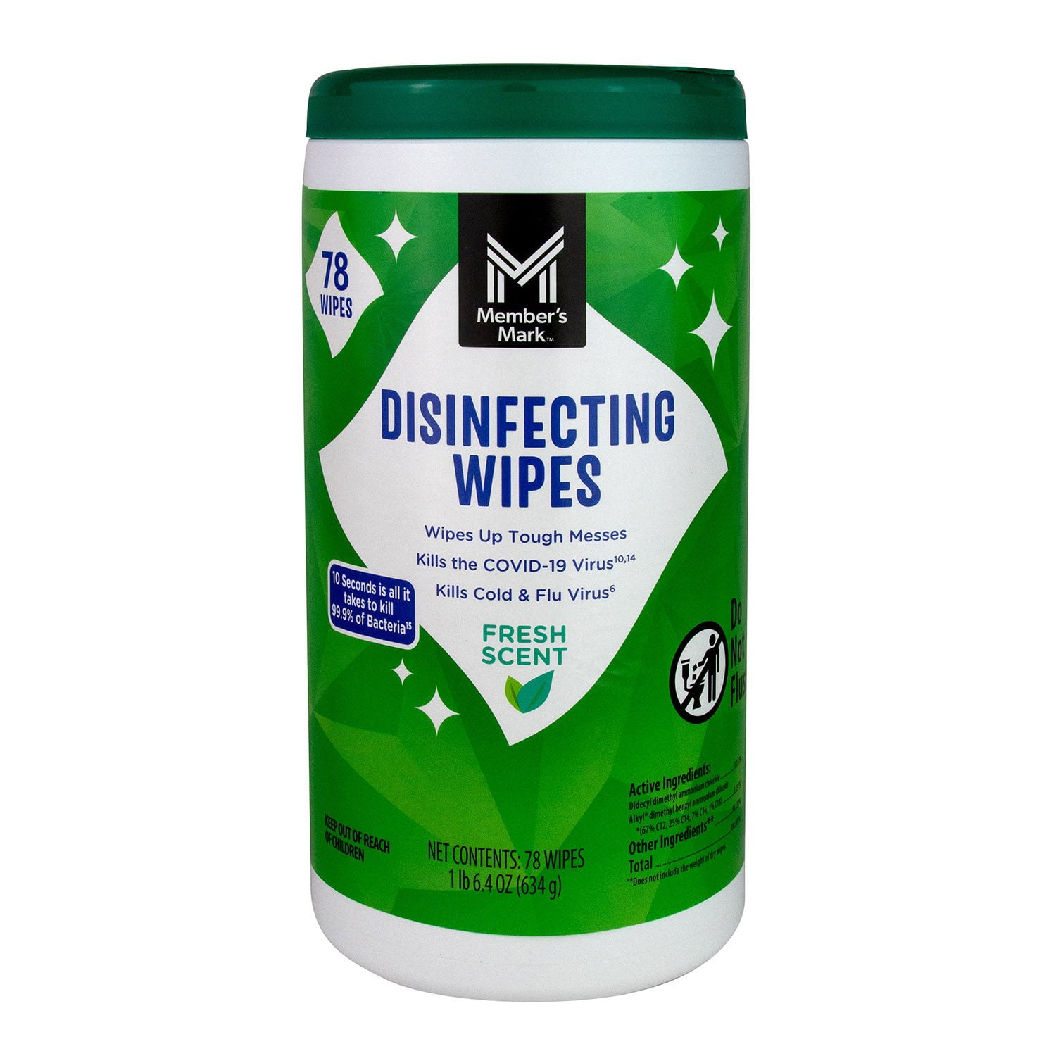 Disinfecting Wipes – Fresh Scent by Member's Mark - Non-toxic, STOP rated product free from harmful chemicals