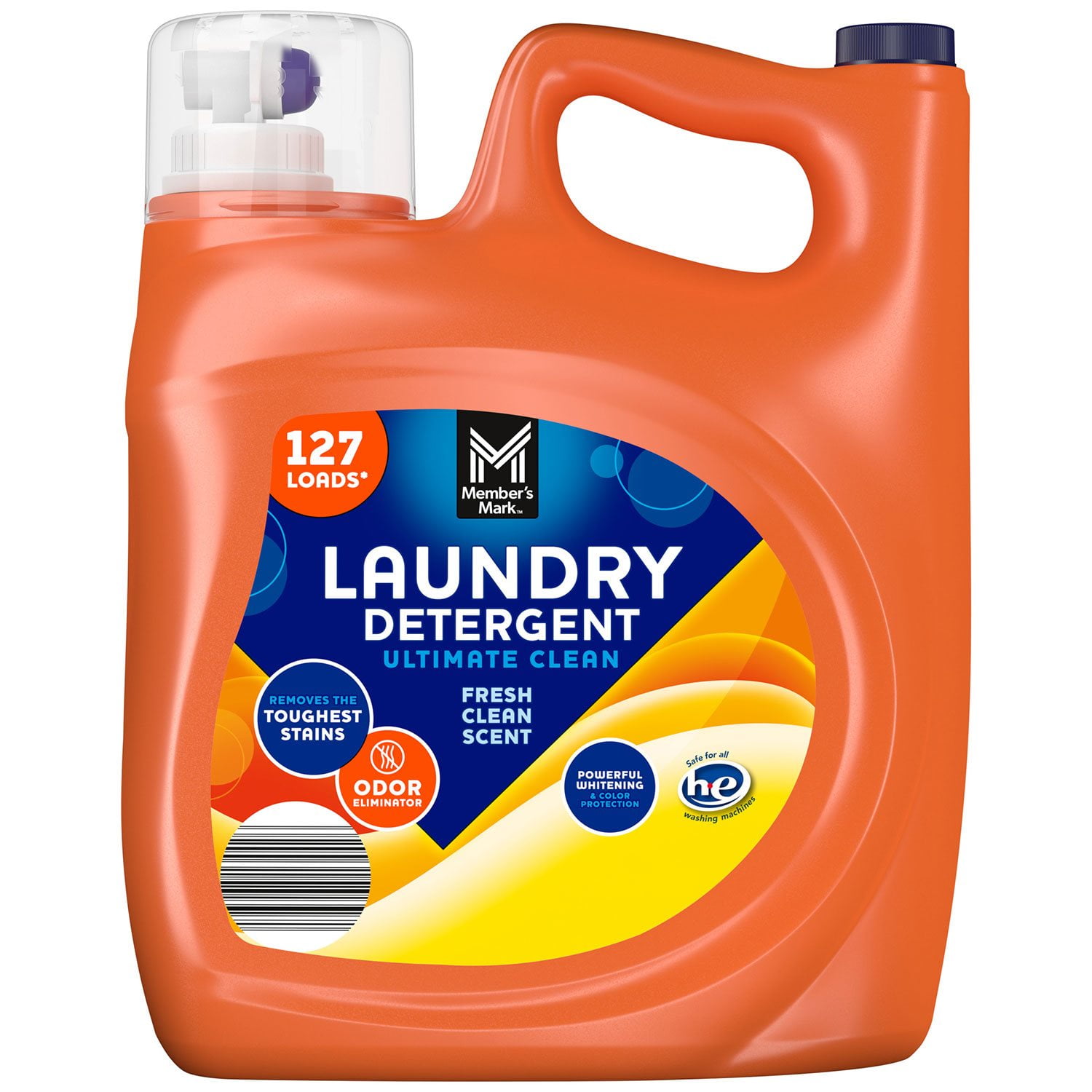Liquid Laundry Detergent – Fresh Clean Scent by Member's Mark - Non-toxic, STOP rated product free from harmful chemicals