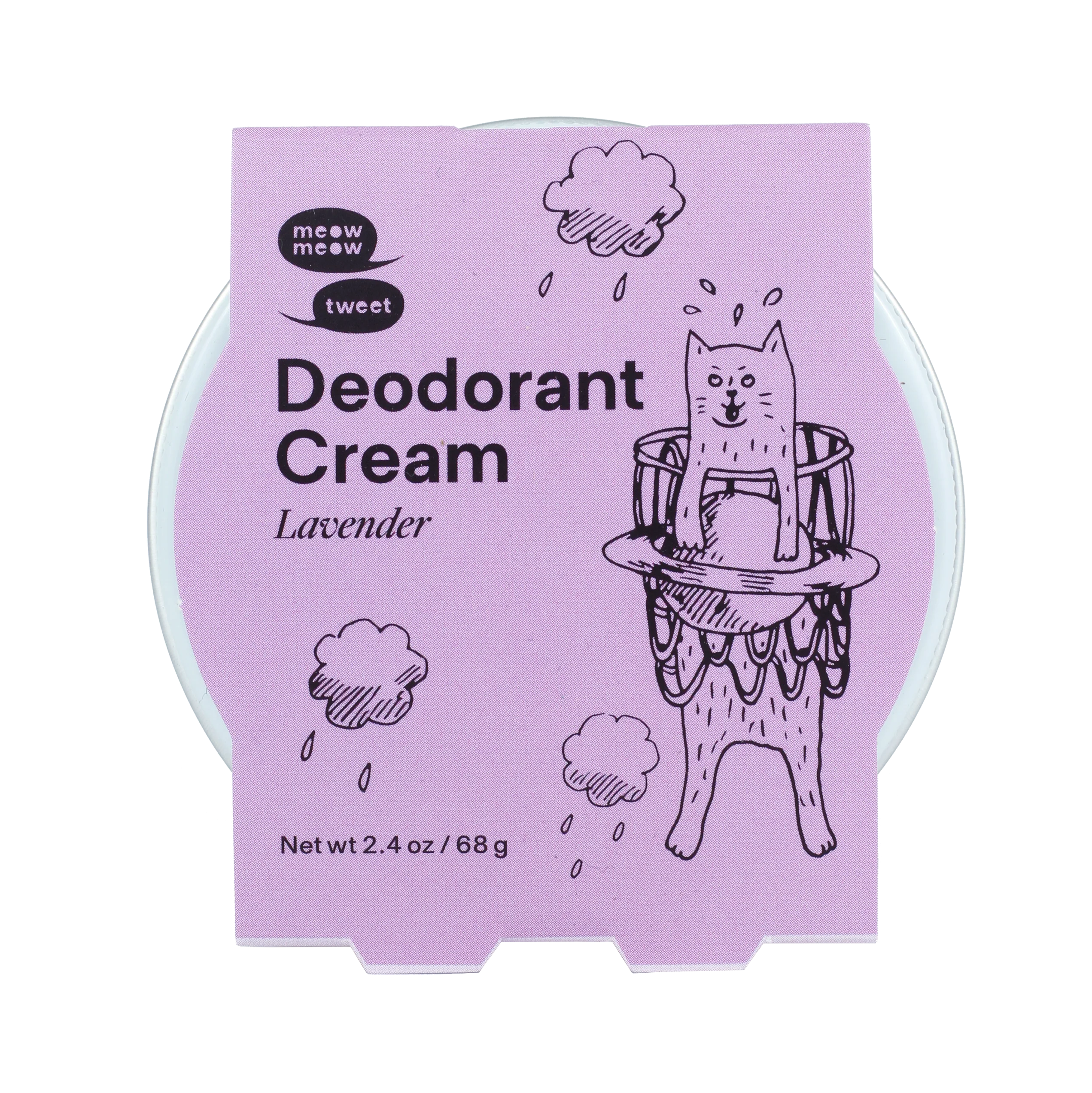 Deodorant Cream - Lavender by Meow Meow Tweet - Non-toxic, SLOW rated product free from harmful chemicals