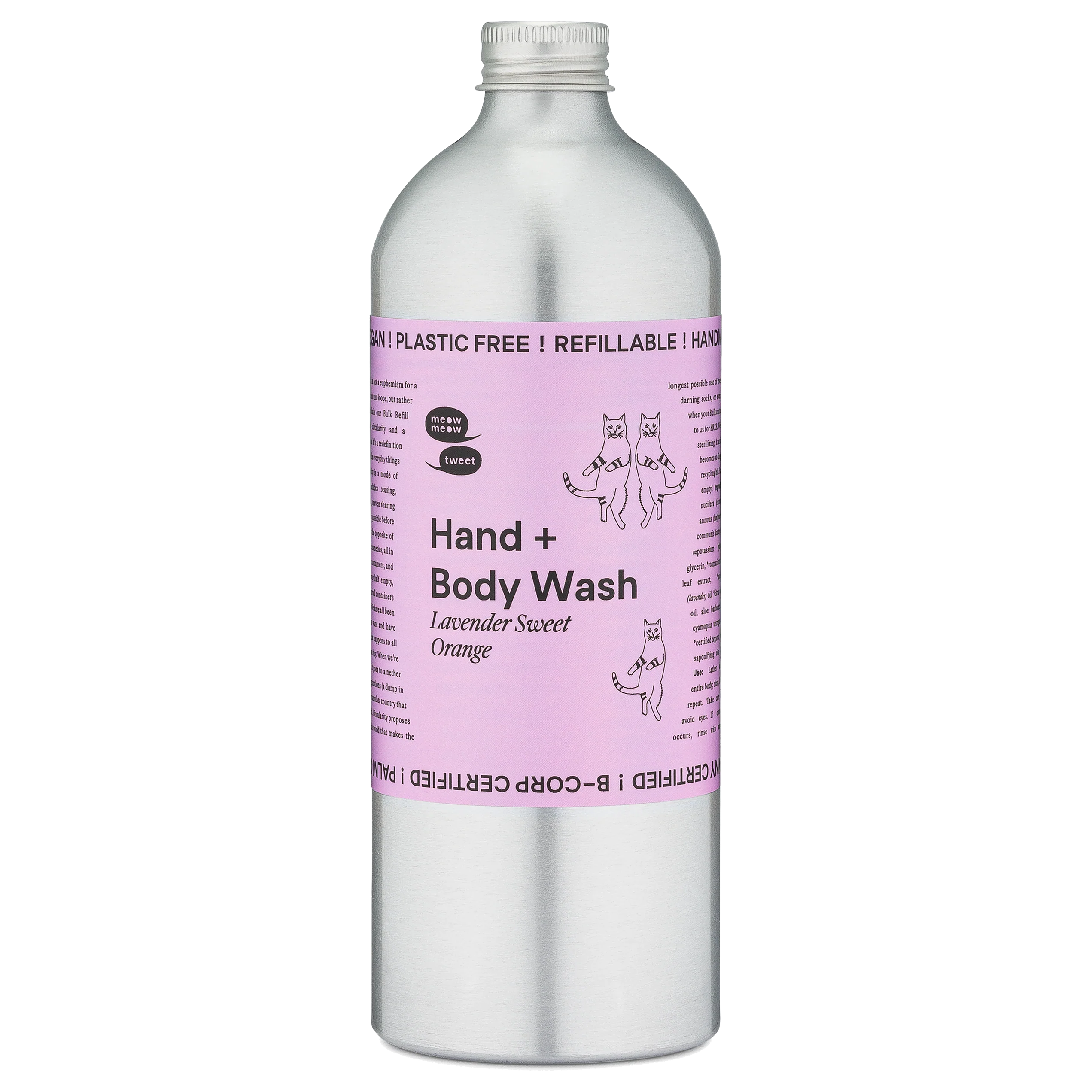 Hand + Body Wash - Lavender Sweet Orange by Meow Meow Tweet - Non-toxic, SLOW rated product free from harmful chemicals