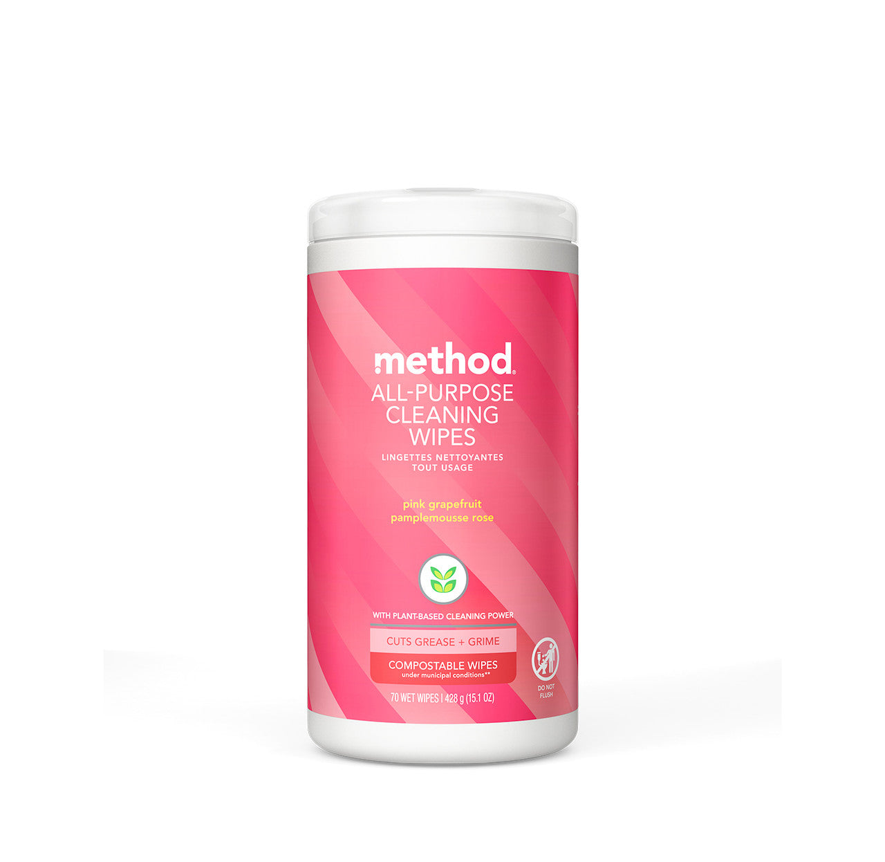 All-Purpose Cleaning Wipes - Pink Grapefruit by method - Non-toxic, STOP rated product free from harmful chemicals